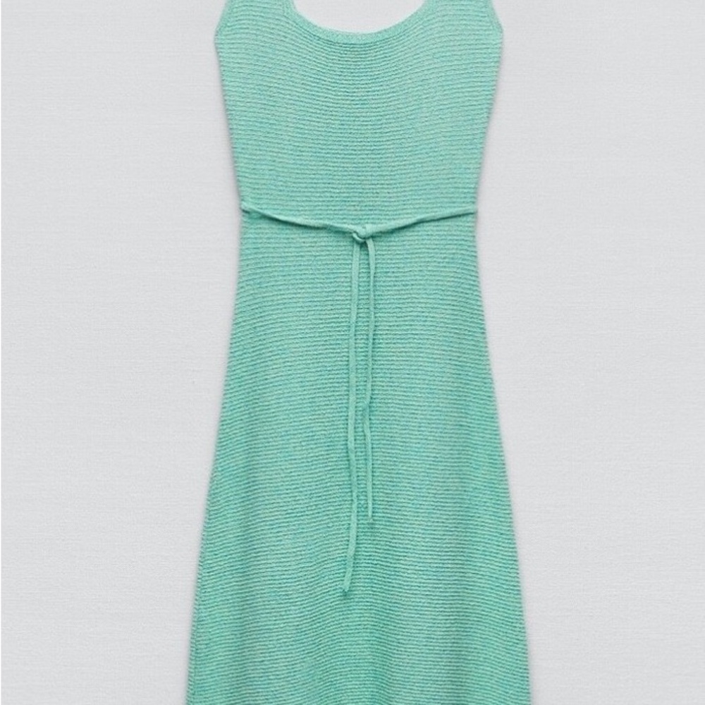Zara Teal Knit Dress